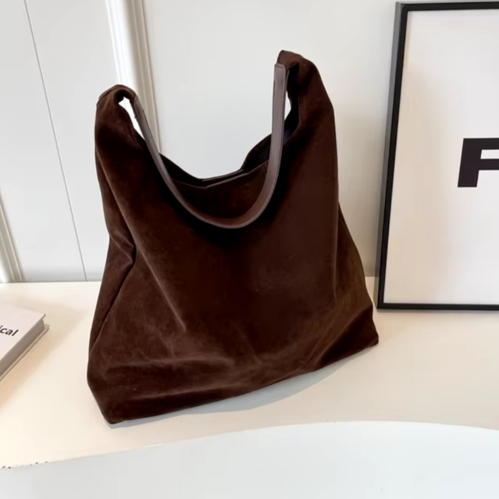 Suede Shoulder Bag - Picture 11 of 12